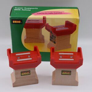 BRIO Super Supports #33254 Raised Track Bridge Supports Wooden Railway